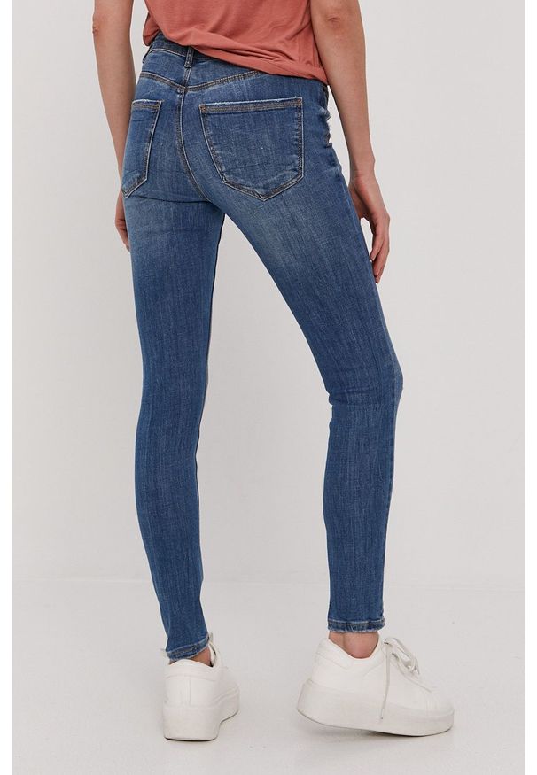 Vero Moda Jeansy damskie high waist. Stan: podwyższony. Kolor: niebieski