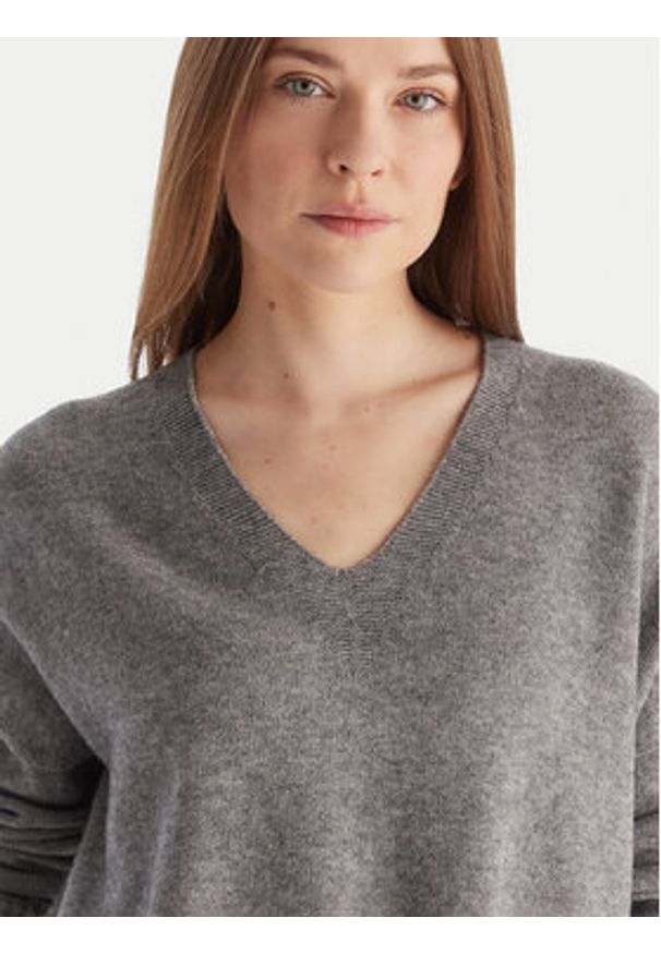 Kontatto Sweter 3M0842C Szary Relaxed Fit. Kolor: szary. Materiał: syntetyk