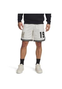 Szorty Under Armour Courtside Hoops. Kolor: szary, czarny, niebieski, wielokolorowy. Materiał: materiał. Sport: koszykówka #1