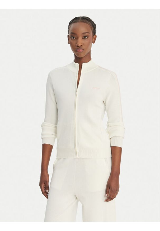 Guess Kardigan V6GR12 Z0752 Biały Regular Fit. Kolor: biały. Materiał: syntetyk
