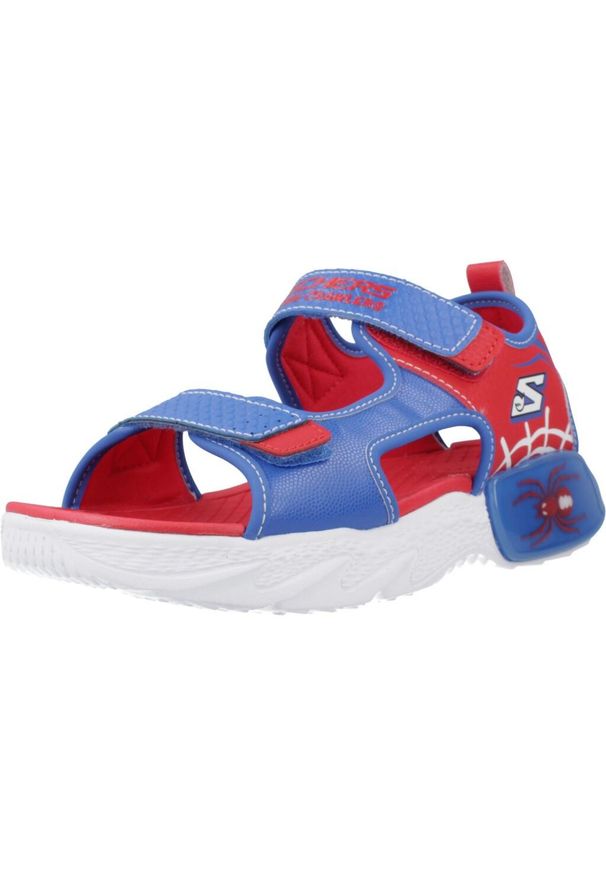 skechers - Sandały SKECHERS SPLASH-BUGT Niebieski. Kolor: niebieski. Materiał: tkanina, syntetyk