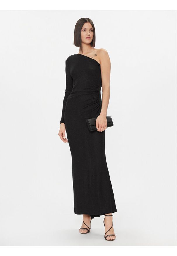 Please Sukienka wieczorowa A1XPBFT000 Czarny Slim Fit. Kolor: czarny. Materiał: syntetyk. Styl: wizytowy