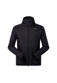 Kurtka przeciwwiatrowa męska Berghaus Alpha Resist-Air. Kolor: czarny. Sport: turystyka piesza #1