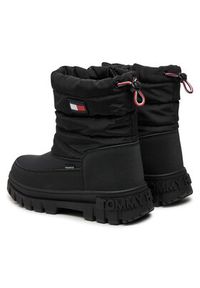 TOMMY HILFIGER - Tommy Hilfiger Śniegowce Fur Boot T3X5-33715-1695 S Czarny. Kolor: czarny. Materiał: materiał