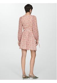 mango - Mango Sukienka letnia Simona 67077130 Różowy Slim Fit. Kolor: różowy. Materiał: syntetyk. Sezon: lato #3