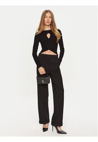ViCOLO Sweter 22099S Czarny Slim Fit. Kolor: czarny. Materiał: syntetyk #4