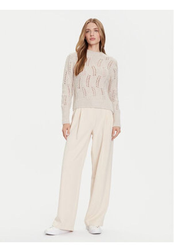 JOOP! Sweter 58 254KN58Kalma 30048461 Beżowy Regular Fit. Kolor: beżowy. Materiał: syntetyk