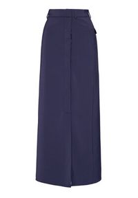 Victoria Victoria Beckham Spódnica maxi Stretch Faille 2221WSK002594A Granatowy Regular Fit. Kolor: niebieski. Materiał: syntetyk