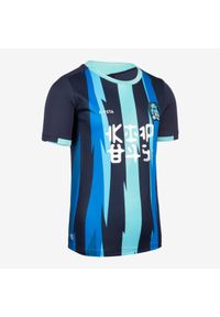 KIPSTA - Koszulka piłkarska dla dzieci Kipsta Kids Diabeł Tasmański. Kolor: niebieski. Materiał: materiał, poliester. Sport: piłka nożna