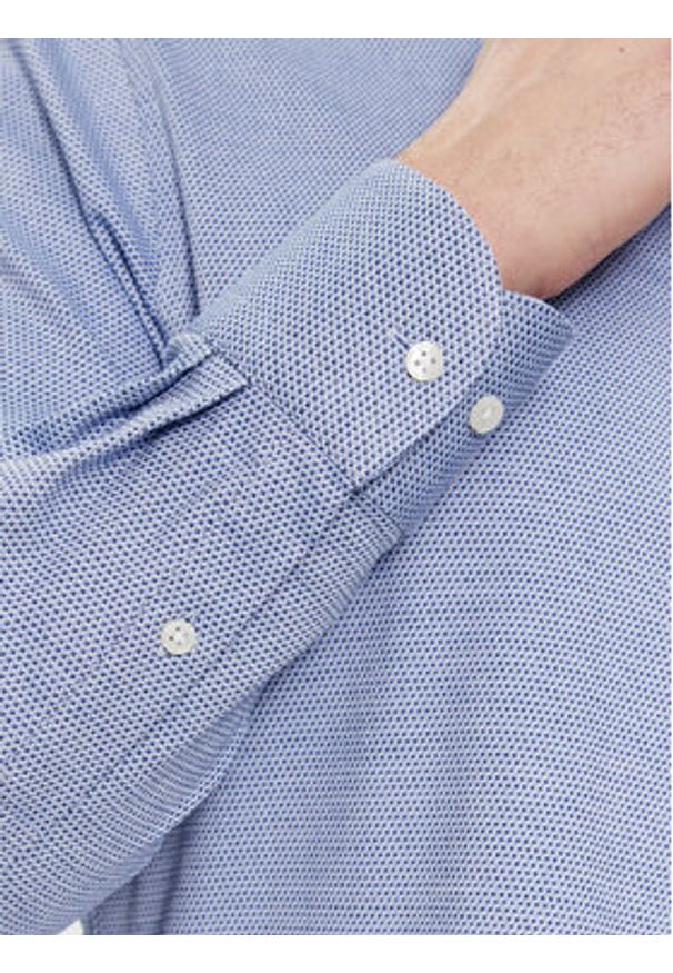TOMMY HILFIGER - Tommy Hilfiger Koszula Cl Stretch Dobby Sf Shirt MW0MW33821 Niebieski Slim Fit. Kolor: niebieski. Materiał: bawełna