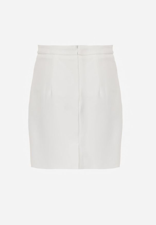 Renee - Biała Ołówkowa Spódnica VICES w Stylu Basic Fretima. Okazja: na komunię, na co dzień. Kolor: biały. Materiał: dzianina. Styl: elegancki, casual