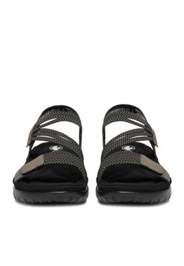 Rieker Sandały CEO-64870-42 Szary. Kolor: szary. Materiał: skóra