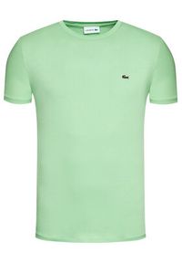 Lacoste T-Shirt TH6709 Zielony Regular Fit. Kolor: zielony. Materiał: bawełna