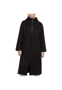 Kurtka Geox Model W Doralea Long Coat Kolor Czarny. Kolor: czarny. Materiał: tkanina