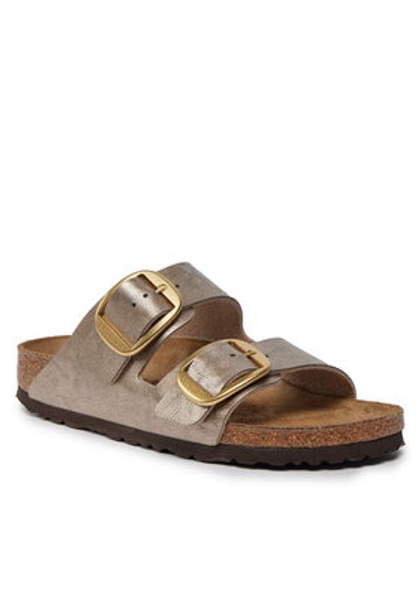 Birkenstock Klapki Arizona 1020882 Brązowy. Kolor: brązowy. Materiał: skóra