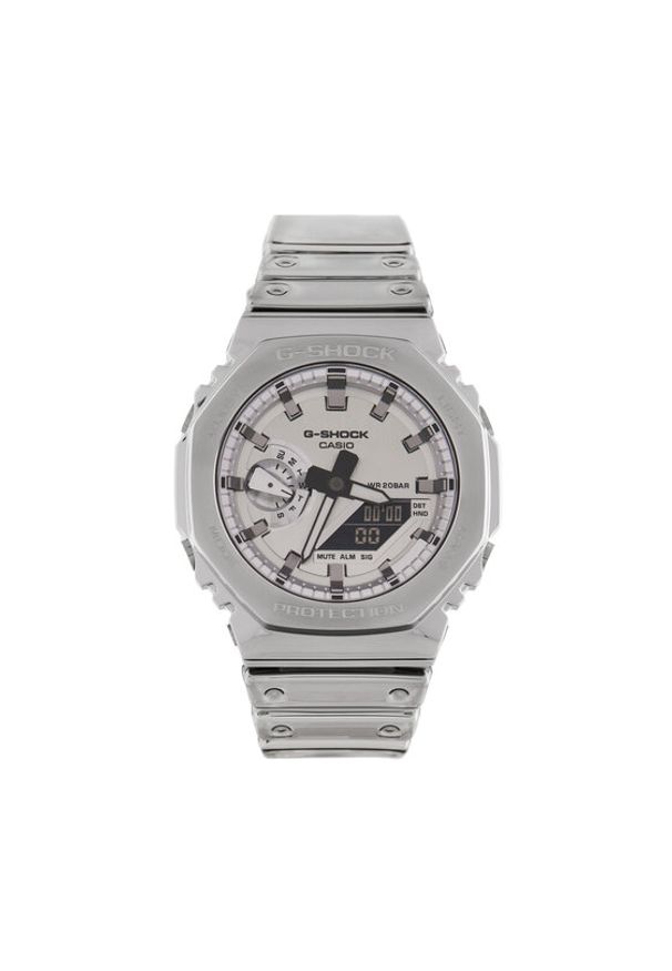 G-Shock Zegarek GM-2100YM-8AER Srebrny. Kolor: srebrny. Materiał: syntetyk