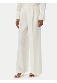 Rinascimento Spodnie palazzo CFC0123671003 Écru Regular Fit. Kolor: kremowy. Materiał: syntetyk #1