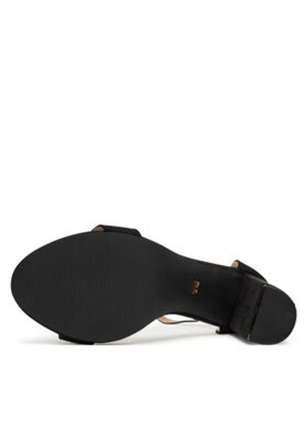 DeeZee Sandały E998-4 Czarny. Kolor: czarny. Materiał: materiał