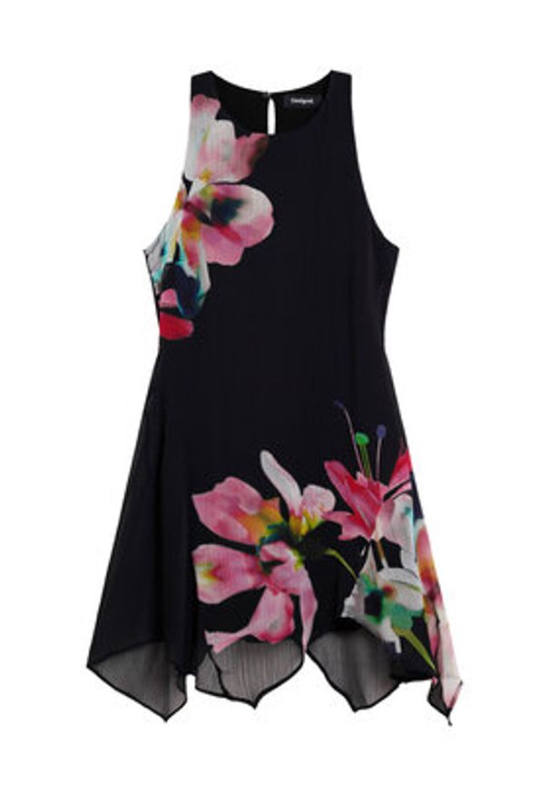 Desigual Sukienka letnia Nala 26SWVW46 Czarny Slim Fit. Kolor: czarny. Materiał: syntetyk. Sezon: lato