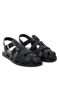 Karl Lagerfeld - KARL LAGERFELD Klapki Kastor III KL70223 Czarny. Kolor: czarny. Materiał: skóra #5