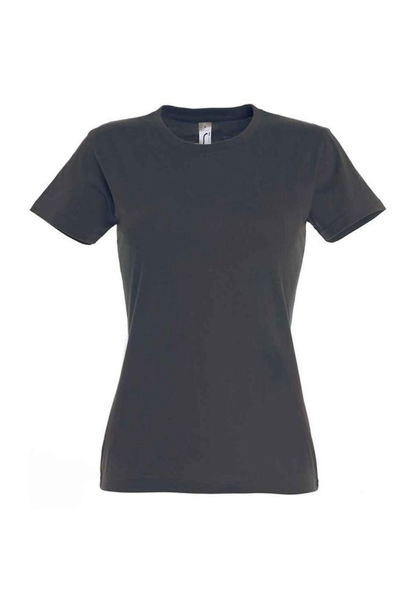 SOL'S - Koszulka Imperial Dla Kobiet. Kolor: szary, wielokolorowy, brązowy. Sport: turystyka piesza