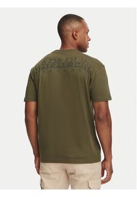 Napapijri T-Shirt Yourte NP0A8AU2 Zielony ciemny Relaxed Fit. Kolor: zielony. Materiał: bawełna #2