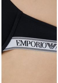 Emporio Armani Underwear biustonosz 164394.2R227 kolor czarny gładki. Kolor: czarny. Rodzaj stanika: wyciągane miseczki, biustonosz z fiszbinami, odpinane ramiączka. Wzór: gładki #3