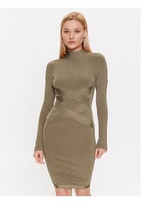 Marciano Guess Sukienka codzienna 3YGK37 5036Z Czerwony Bodycon Fit. Okazja: na co dzień. Kolor: czerwony. Materiał: wiskoza. Typ sukienki: proste, bodycon. Styl: casual