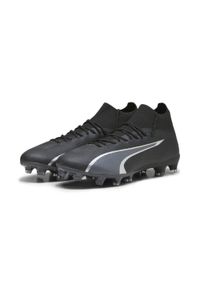 Buty piłkarskie męskie Puma Ultra Pro Fg/ag. Kolor: wielokolorowy, czarny, szary. Materiał: materiał, syntetyk, tkanina. Szerokość cholewki: normalna. Sport: piłka nożna
