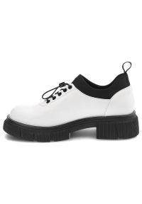 Białe Półbuty Artiker Wygodne Skórzane Buty Damskie. Okazja: na co dzień. Kolor: biały. Materiał: skóra. Styl: casual #9