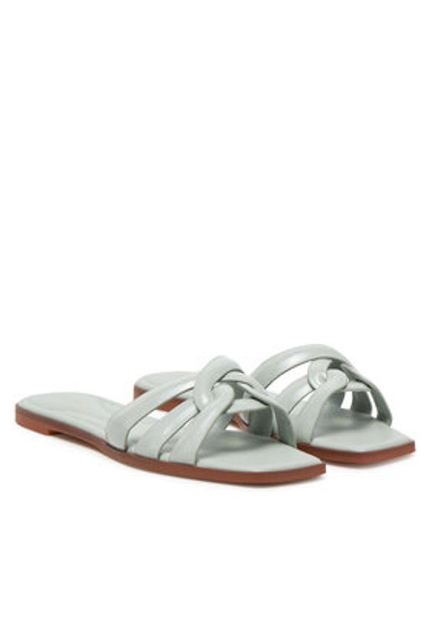 Aldo Klapki Augustia 13917636 Zielony. Kolor: zielony. Materiał: skóra