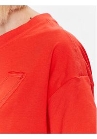 DKNY Sport T-Shirt DP3P3218 Czerwony Active Fit. Kolor: czerwony. Materiał: syntetyk. Styl: sportowy