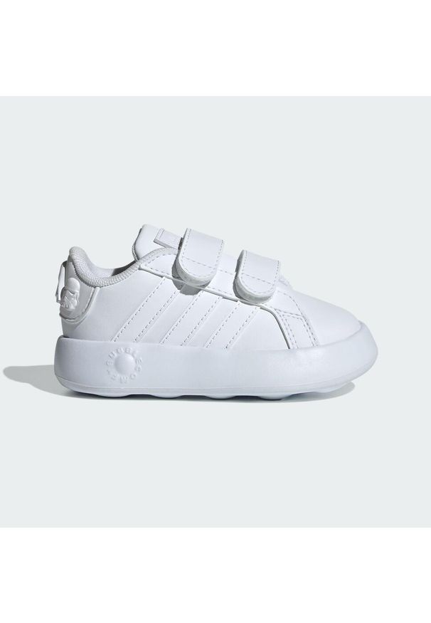 Buty Adidas Star Wars Grand Court 2.0 Infants. Kolor: biały. Materiał: materiał. Wzór: motyw z bajki