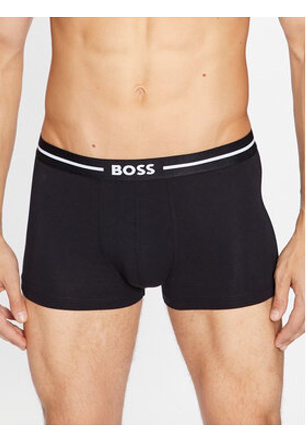 BOSS - Boss Komplet 3 par bokserek Trunk 3P Bold 50510687 Czarny. Kolor: czarny. Materiał: bawełna