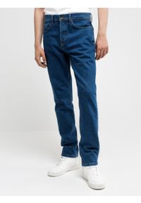 Big-Star - Spodnie jeans męskie z linii Authentic 500. Kolor: niebieski. Styl: vintage, klasyczny