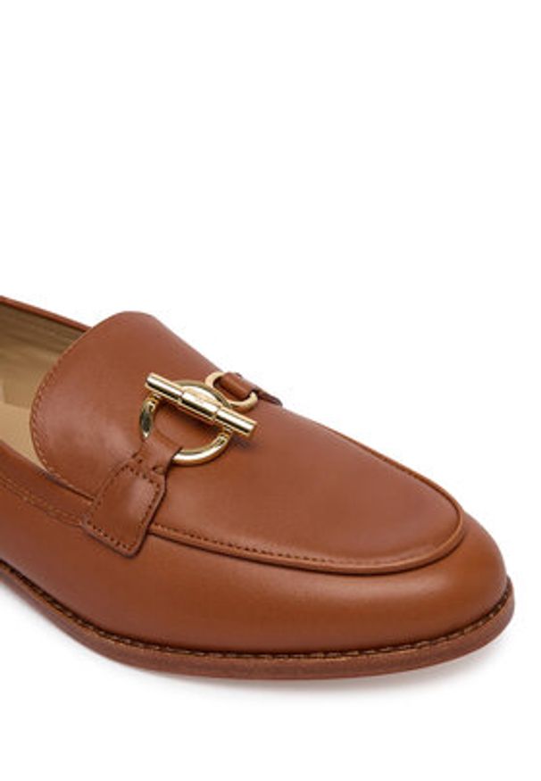 Lauren Ralph Lauren - LAUREN RALPH LAUREN Loafersy 802P10534002 Brązowy. Kolor: brązowy. Materiał: skóra