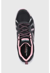 skechers - Skechers buty damskie kolor czarny. Zapięcie: sznurówki. Kolor: czarny. Materiał: guma