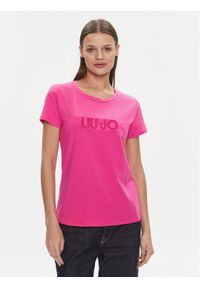 Liu Jo T-Shirt TA4136 JS003 Różowy Regular Fit. Kolor: różowy. Materiał: bawełna #1