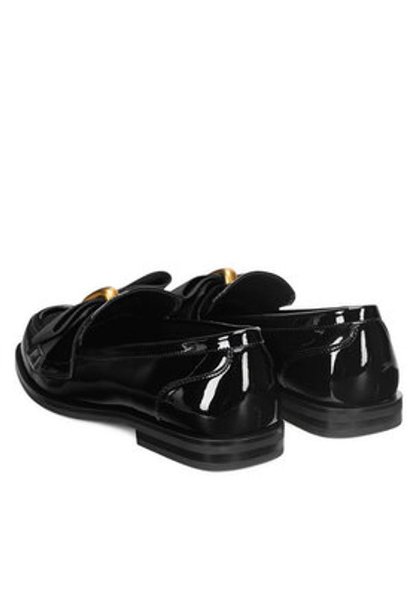 Gino Rossi Mokasyny SAVA-1797-23-2 Czarny. Kolor: czarny. Materiał: lakier, skóra