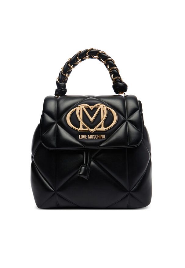 Love Moschino - LOVE MOSCHINO Plecak JC4114PP1OLC0000 Czarny. Kolor: czarny. Materiał: skóra