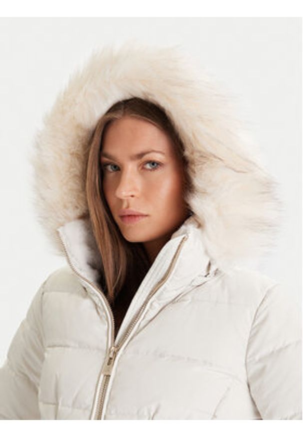 Morgan Kurtka puchowa 252-GITELA Beżowy Regular Fit. Kolor: beżowy. Materiał: syntetyk