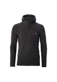 Elbrus - Męska Bluza Z Kapturem Bessan Polartec Full Zip Hoodie. Typ kołnierza: kaptur. Kolor: czarny, szary, wielokolorowy