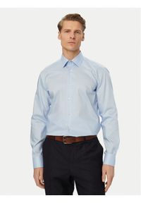 BOSS Koszula H-Hank 50560704 Niebieski jasny Slim Fit. Kolor: niebieski. Materiał: bawełna #1