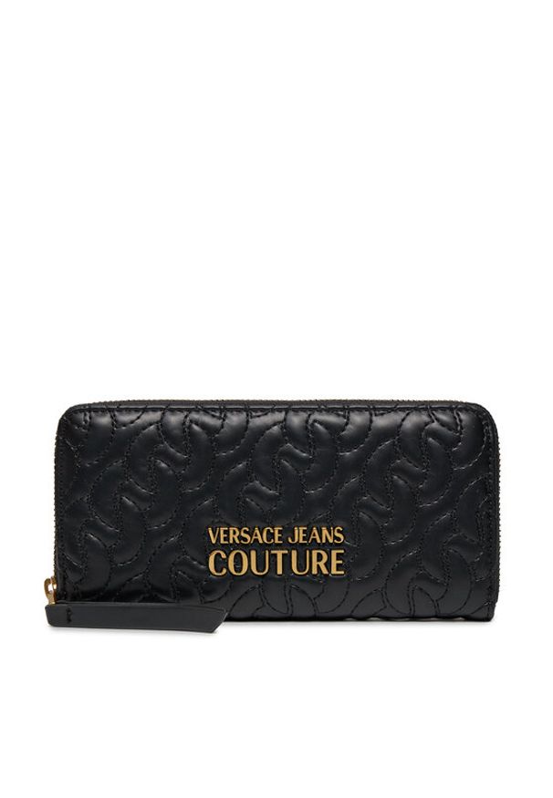 Duży Portfel Damski Versace Jeans Couture. Kolor: czarny