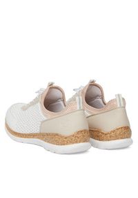 Rieker Sneakersy N4286-80 Biały. Kolor: biały. Materiał: materiał, syntetyk #4