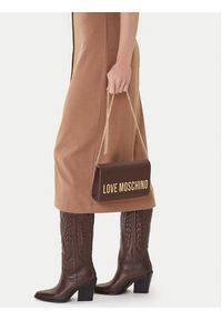 Love Moschino - LOVE MOSCHINO Torebka JC4121PP0NKD031A Brązowy. Kolor: brązowy. Materiał: skórzane #6