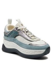 Kurt Geiger Sneakersy Kensington Pump Sneaker 1290186619 Niebieski. Kolor: niebieski #3
