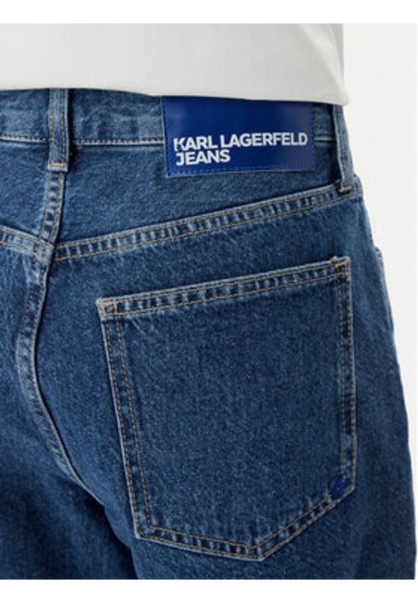 Karl Lagerfeld Jeans Szorty jeansowe B2W10067 Niebieski Straight Fit. Kolor: niebieski. Materiał: bawełna