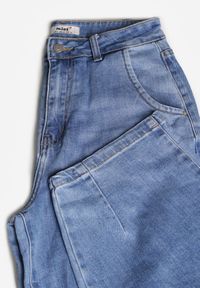 Born2be - Niebieskie Jeansy z Bawełną w Stylu Balloon Vilinevera. Okazja: na co dzień. Kolor: niebieski. Styl: casual #8