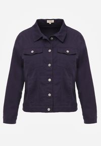 Born2be - Granatowa Bawełniana Kurtka Jeansowa Perimea. Kolor: niebieski. Materiał: bawełna, jeans #5